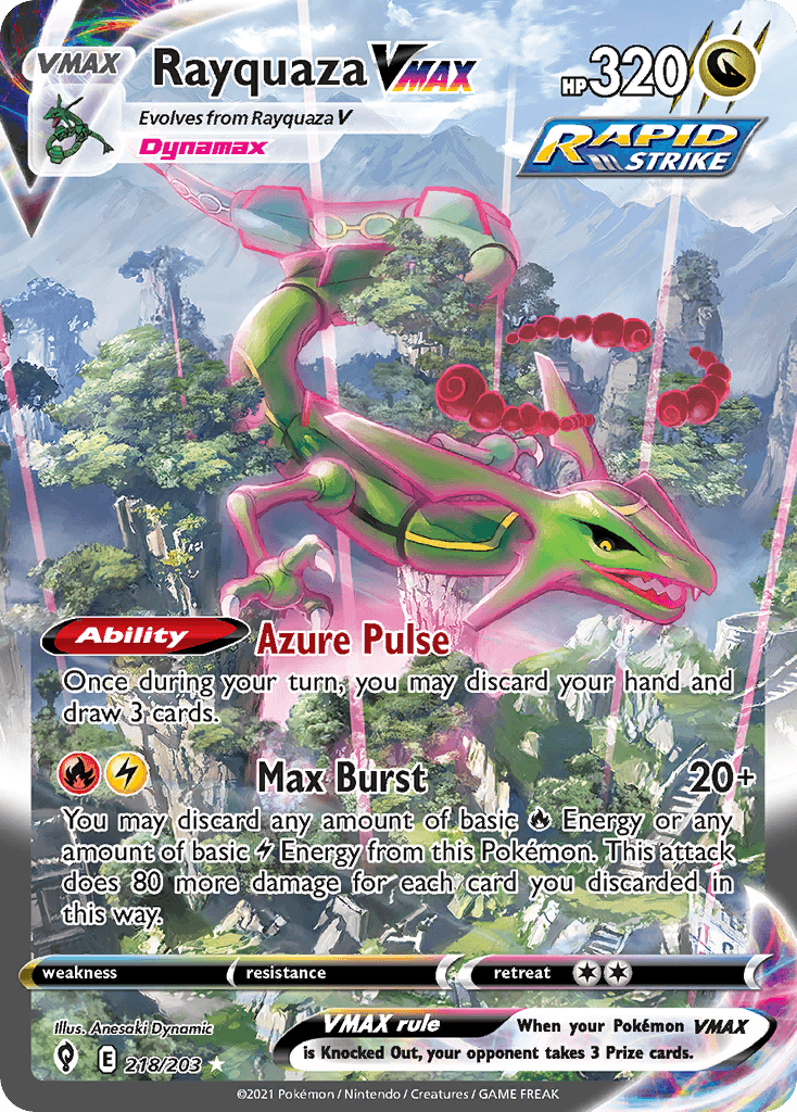 Rayquaza VMAX · Evolving Skies 2021